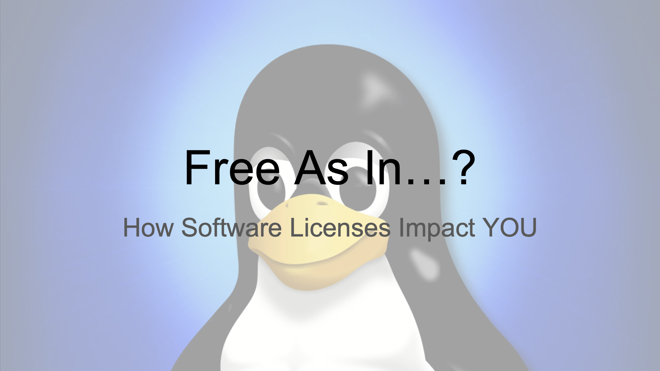 Software Licenses!